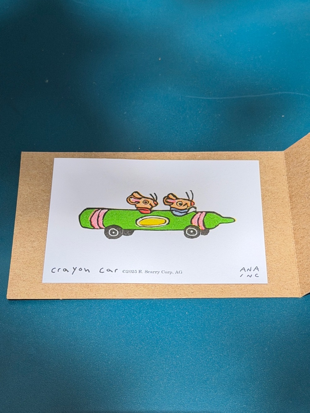 Anastasia Inciardi Mini Print - Richard Scarry Crayon Car